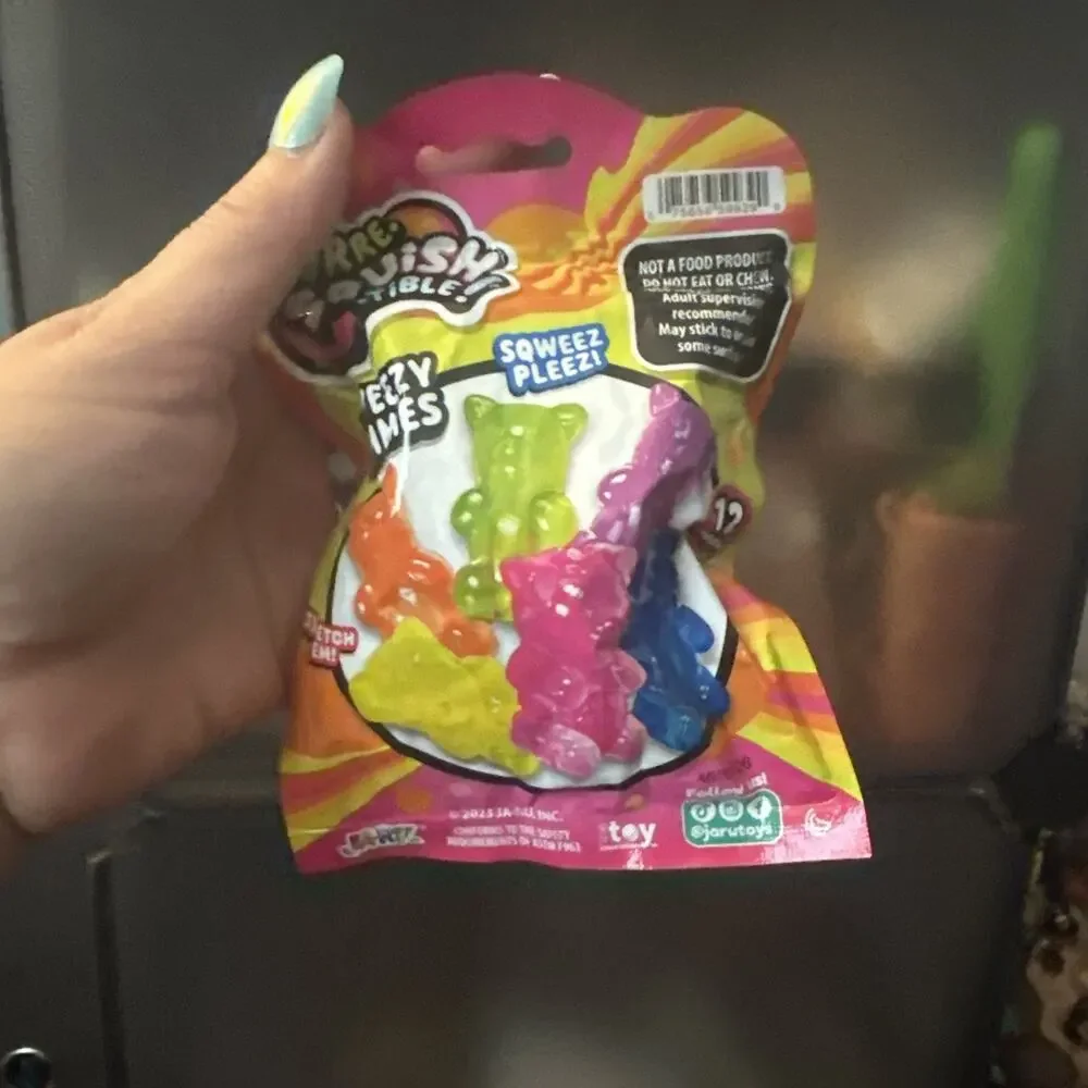 Ja-Ru Mini Gummy Bear/Gummy Worms Squishies! Lot Of 2 Bags 24 Total Not Food
